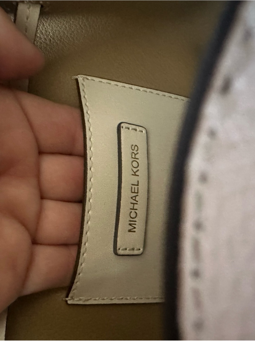 Michael Kors Cream Drawstring Bucket Shoulder Bag with Gold Hardware - Picture 12 of 12